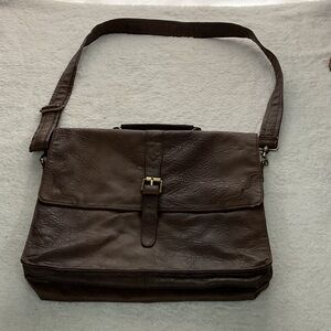 ASOS Dark Brown Men's Messenger Bag Vintage
